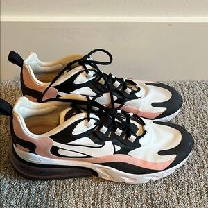 Nike Air 70 React Women's Athletic Shoes - Black, White, Blush